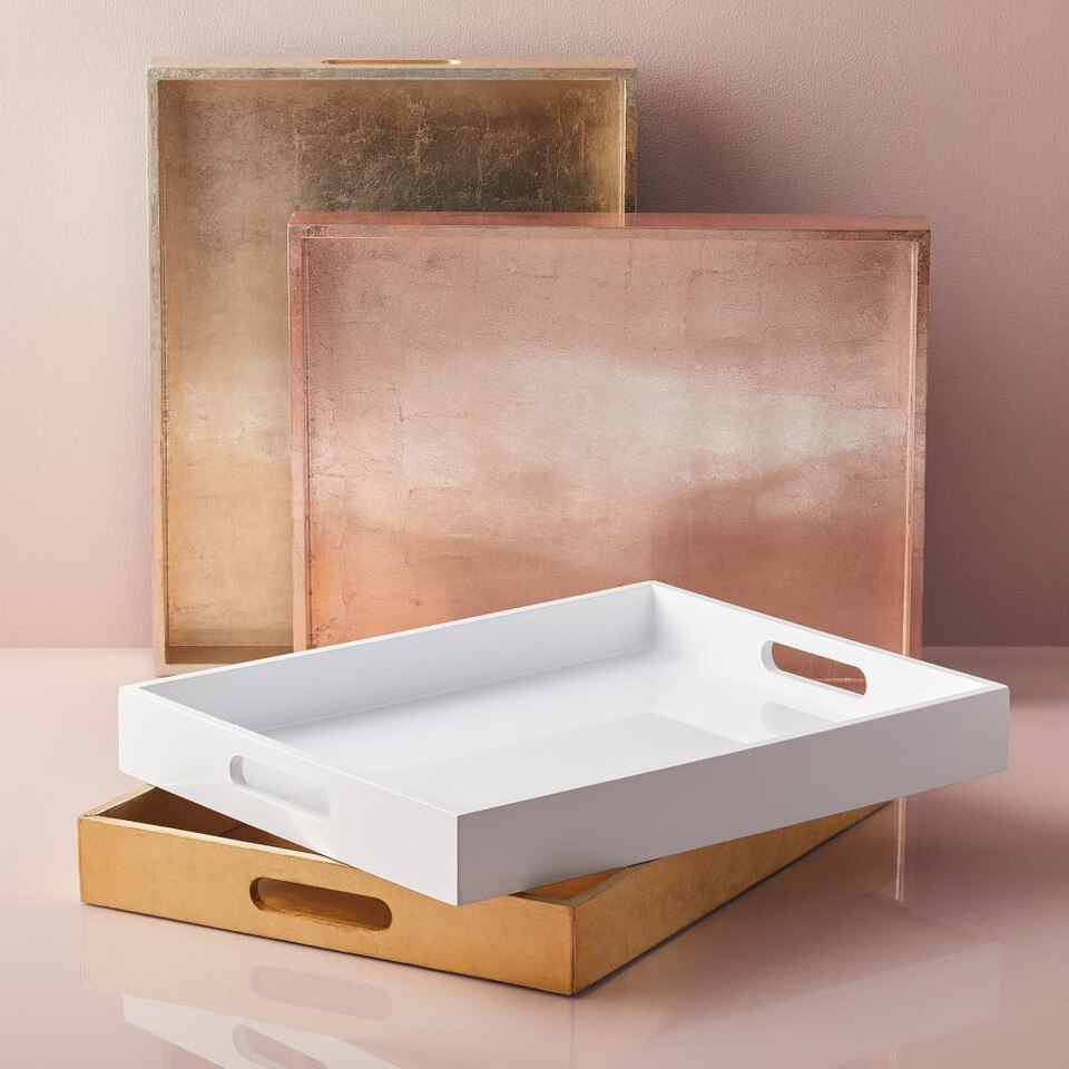 Lacquer Wood Trays (46 cm x 36 cm) West Elm UK
